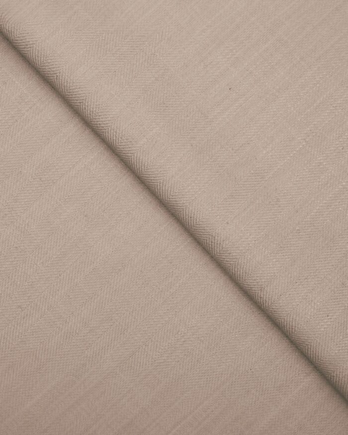 Herringbone Plains - Bark Brown Roman Shades - Image 2