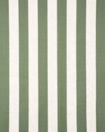 Vintage Linen Stripes - Khaki Green Roman Shades - Image 2