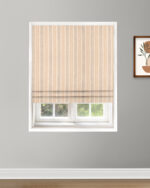 Coastal Stripes - Sky Roman Shades