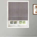 Drought Stripes - Ash Gray  Roman Shades