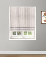French Stripes - Witney Gray  Roman Shades - Image 2