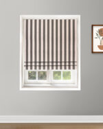 Vintage Linen Stripes - Camel Roman Shades