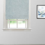 Cypress - Dusty Blue Roman Shades