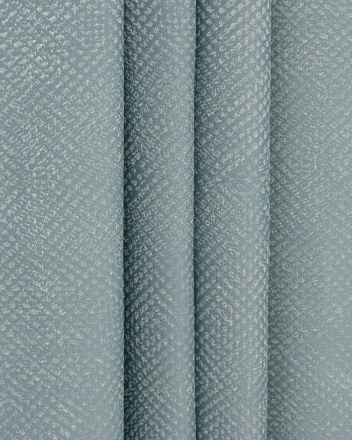 Cypress - Dusty Blue Vertical Fold Cypress - Dusty Blue Ripple Fold Curtains - Image 1