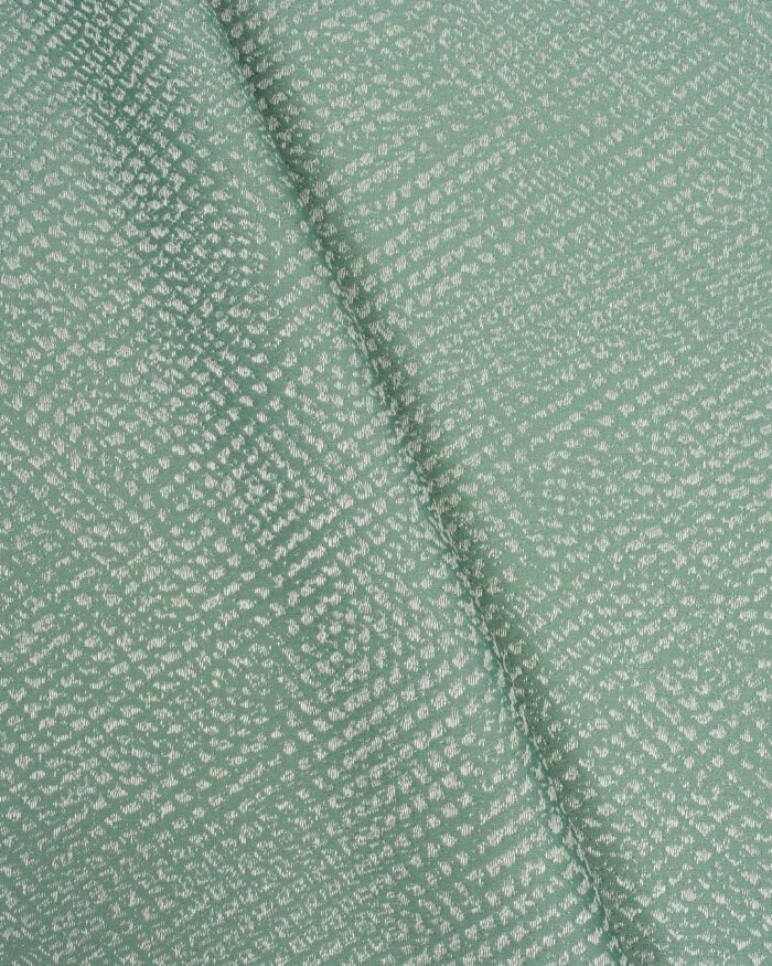 Cypress- Seafoam Cross Fold Cypress - Seafoam Ripple Fold Curtains - Image 2