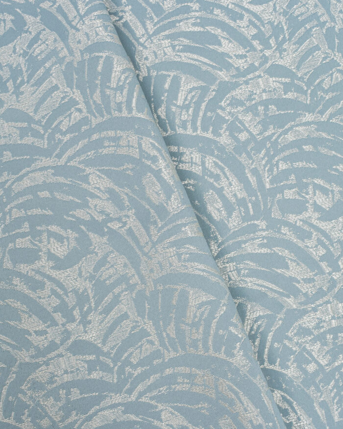 Siesta - Dusty Blue Cross Fold Siesta - Dusty Blue Ripple Fold Curtains - Image 2