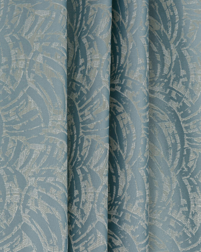 Siesta - Dusty Blue Vertical Fold Siesta - Dusty Blue Ripple Fold Curtains - Image 1