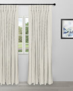 Swiss Dotted - Cream Custom Curtains