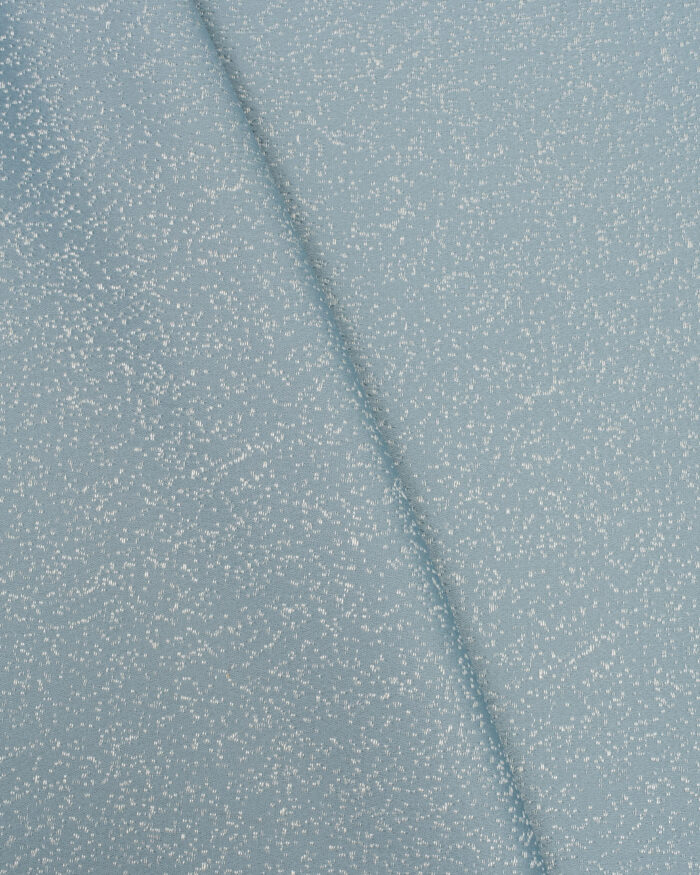 Swiss Dotted - Dusty Blue Cross Fold Swiss Dotted - Dusty Blue Ripple Fold Curtains - Image 2