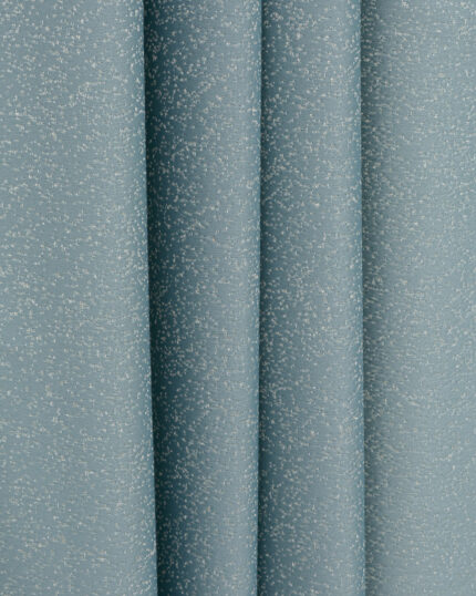 Swiss Dotted - Dusty Blue Ripple Fold Curtains