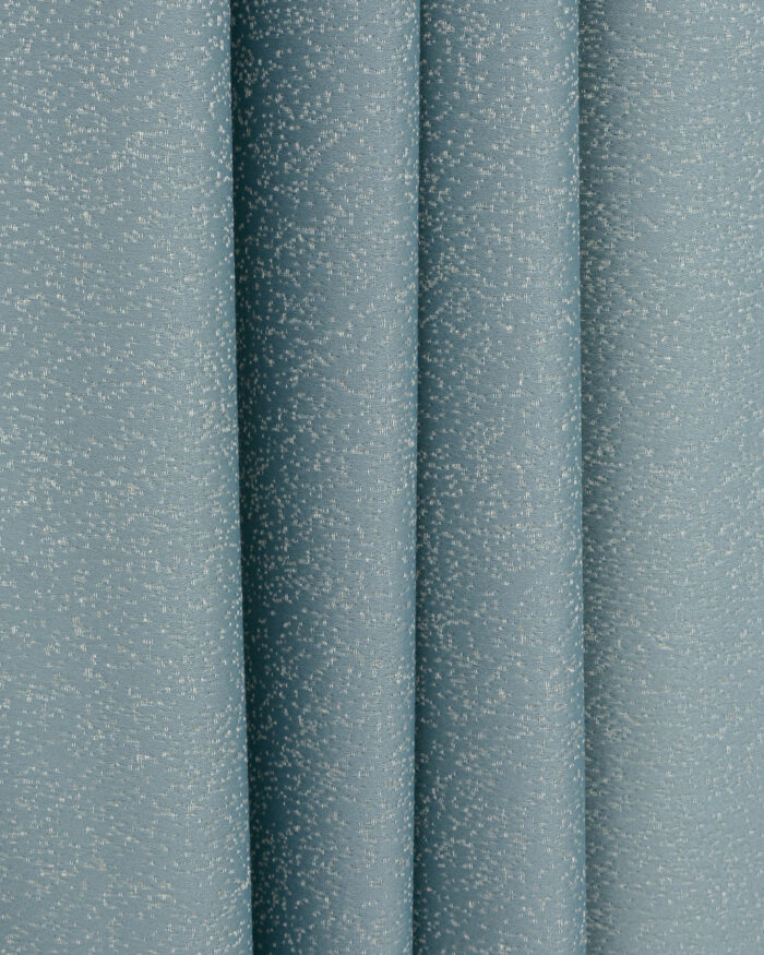 Swiss Dotted - Dusty Blue Vertical Fold Swiss Dotted - Dusty Blue Ripple Fold Curtains - Image 1