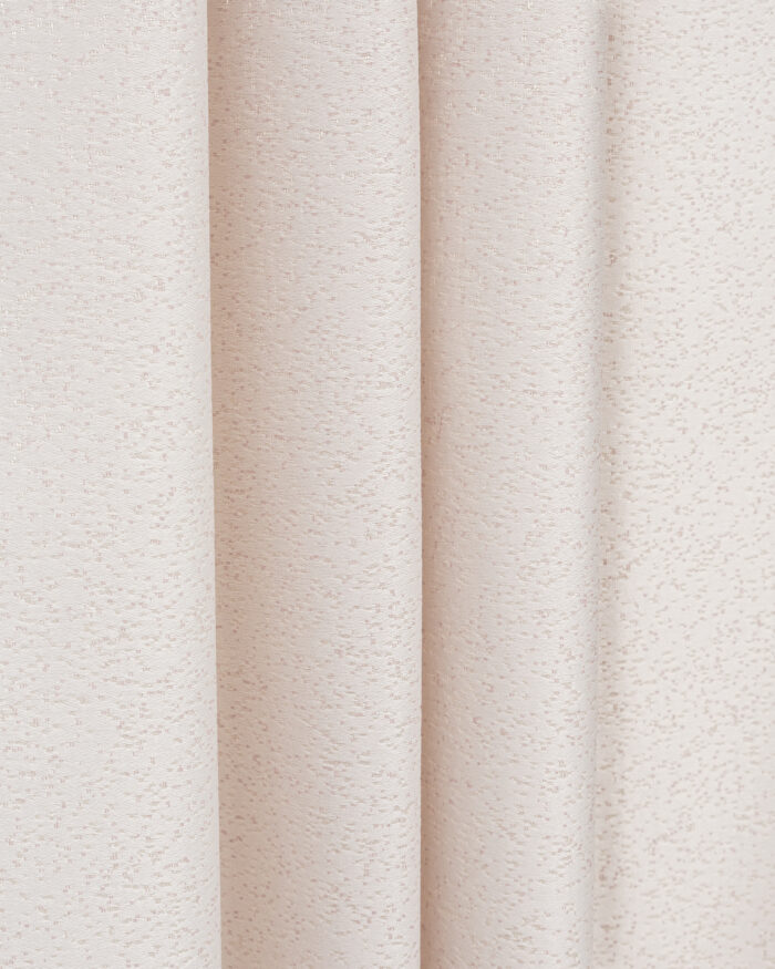 Swiss Dotted - Powder Pink Vertical Fold Swiss Dotted - Powder Pink Ripple Fold Curtains - Image 1