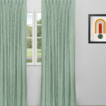 Swiss Dotted - Sea Foam Custom Curtains