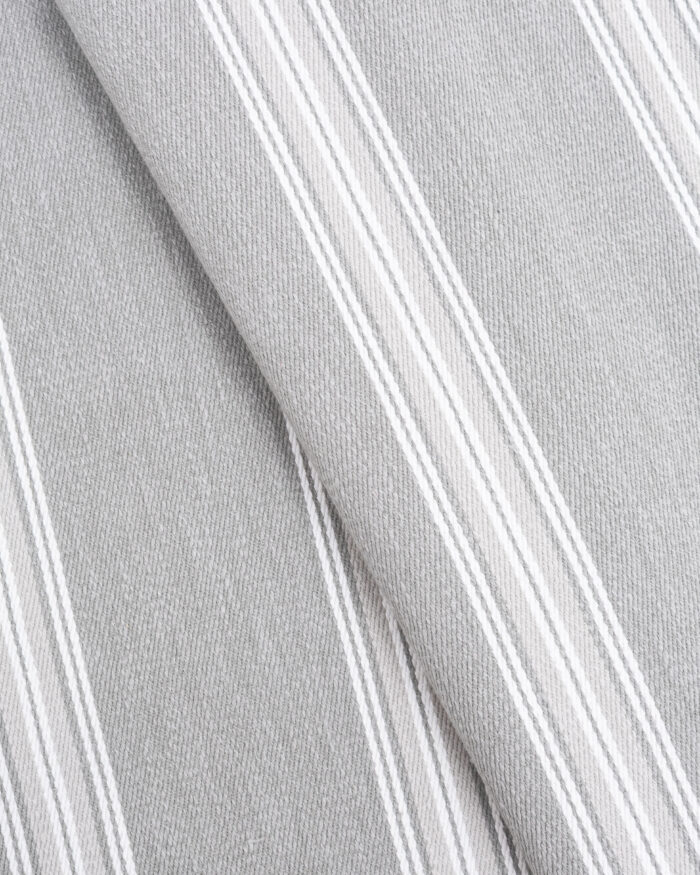 Country Stripes - Broad Gray Custom Curtains - Image 3