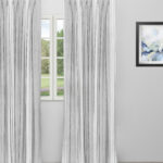 Country Stripes - Broad Gray Custom Curtains