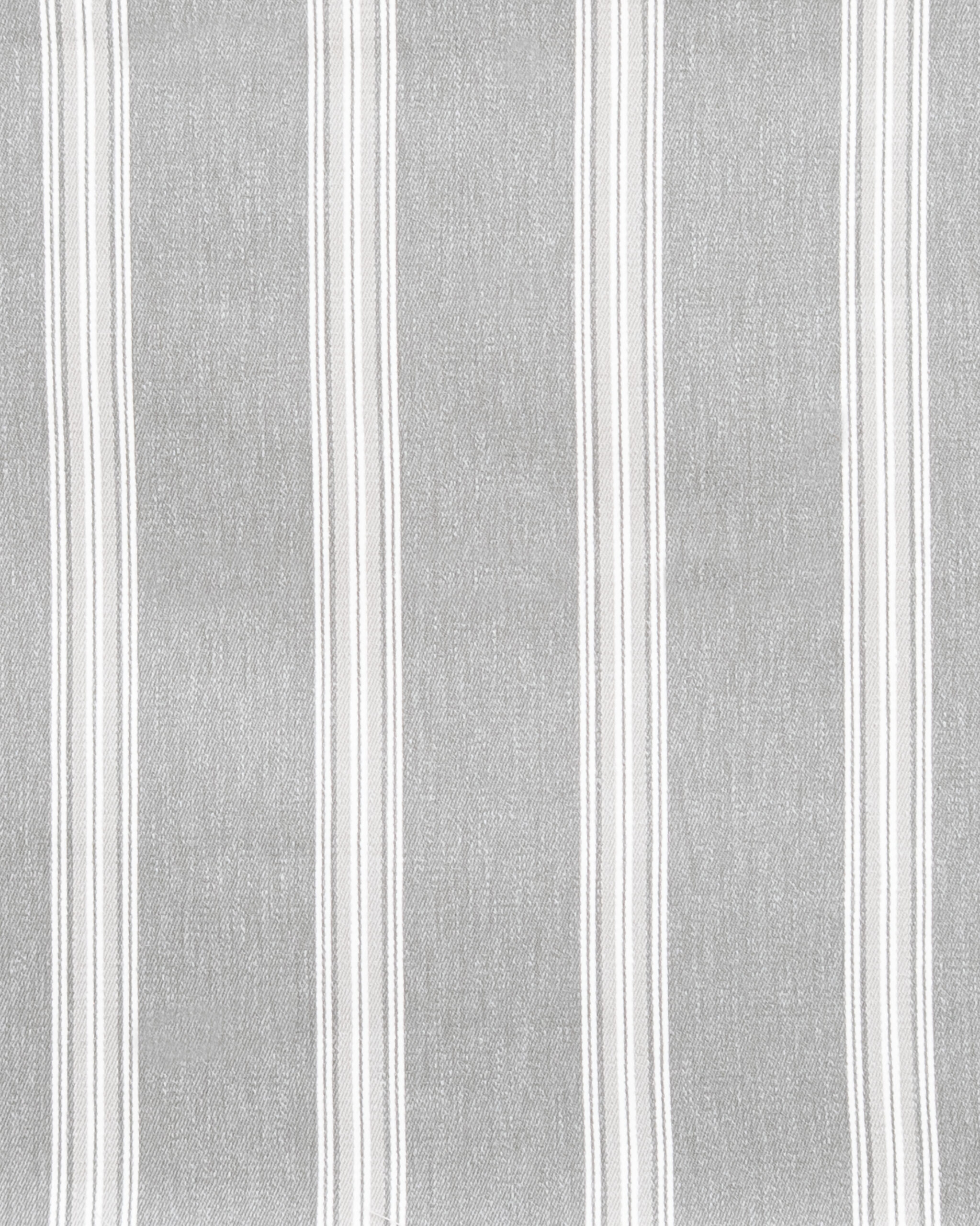 Country Stripes - Broad Gray Regular Shot. Country Stripes - Broad Gray Fabric Swatch - Image 1