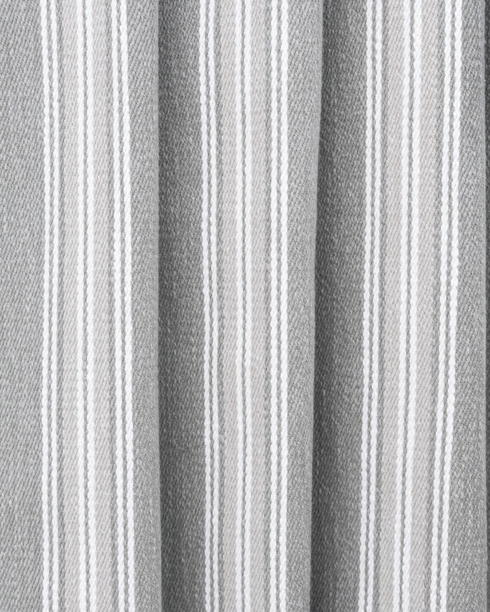Country Stripes - Broad Gray Custom Curtains - Image 2