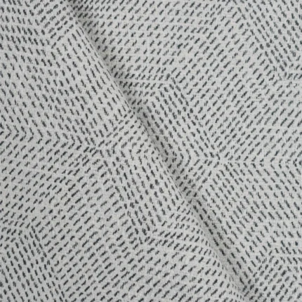 Roman Shades | Adonis - Black and White Cross Fold | Curtain Avenue