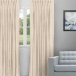 Almond - Butterscotch Pinch Pleated Curtains