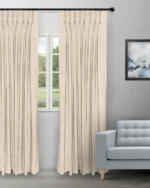 Almond - Butterscotch Pinch Pleated Curtains