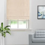 Almond - Butterscotch Textured Roman Shades