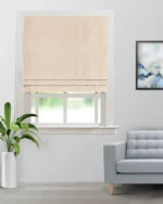 Almond - Butterscotch Textured Roman Shades