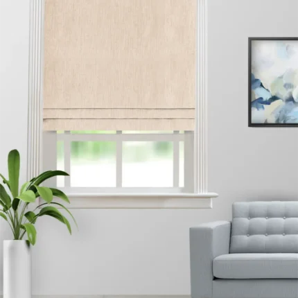 Roman Shades | Almond Butterscotch - Roman Shade (Webp) | Curtain Avenue