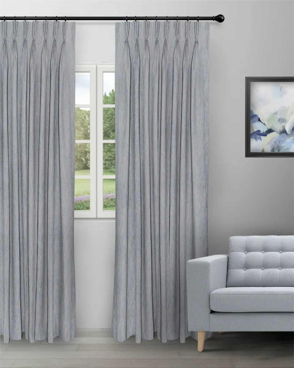 Almond Dusky Blue - Curtain (Webp) Almond - Dusky Blue Custom Curtains - Image 1