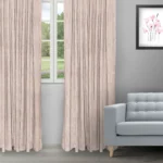 Almond - Misty Rose Color Ripple Fold Drapes