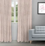 Almond - Misty Rose Color Ripple Fold Drapes