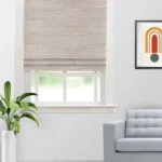 Boho Drapery - Fawn Color Roman Shades