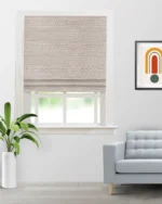 Boho Drapery - Fawn Color Roman Shades