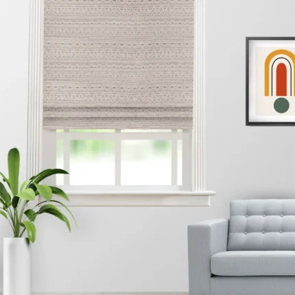 Roman Shades | Boho Drapery Fawn - Roman Shade (Webp) | Curtain Avenue