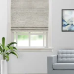 Boho Drapery - Pine Color Roman Shades