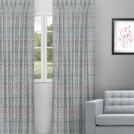 Curtains | Boho Drapery Sage Green- Curtain (Webp) | Curtain Avenue