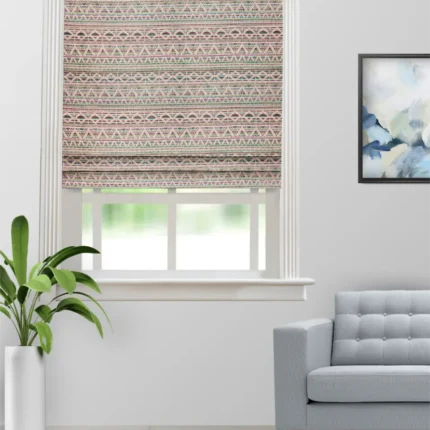 Roman Shades | Boho Drapery Sage Green- Roman Shade (Webp) | Curtain Avenue