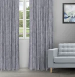 Celeste - Charcoal Ripple Fold Drapes