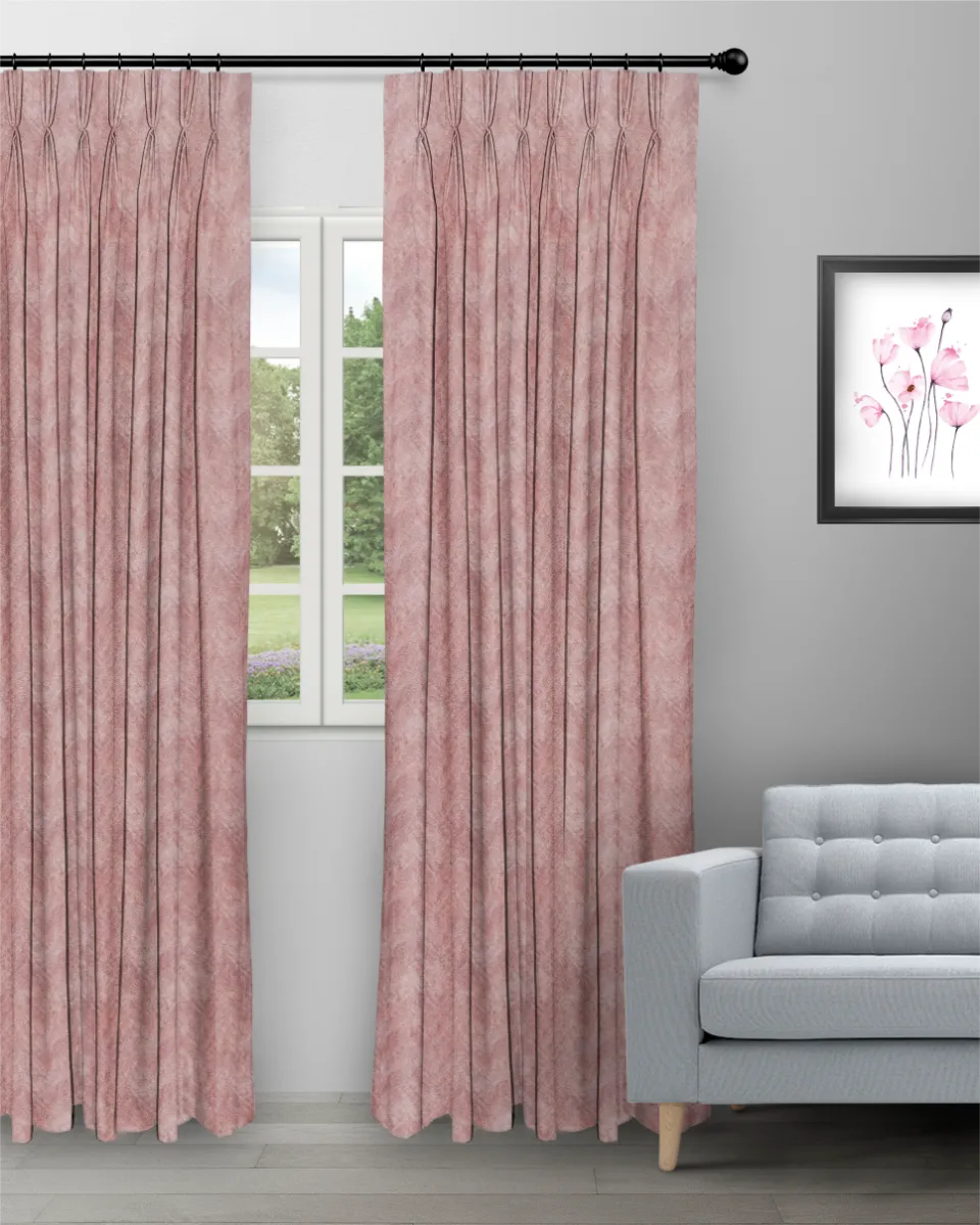 Celeste Coral - Curtain (Webp) Celeste - Coral Custom Curtains - Image 1
