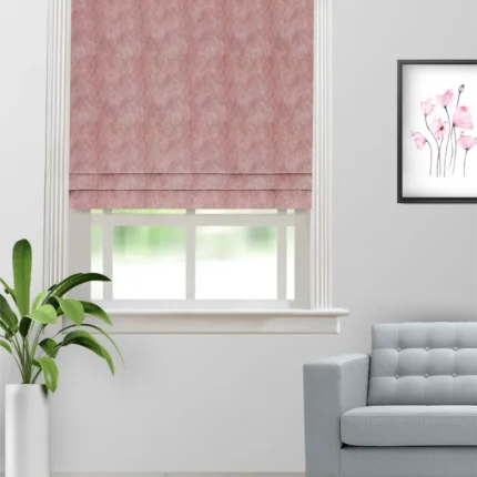 Roman Shades | Celeste Coral - Roman Shade (Webp) | Curtain Avenue