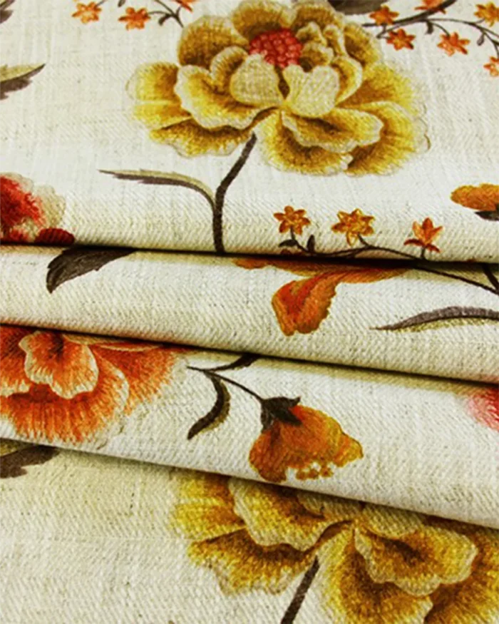 Cello - Carrot Floral Custom Curtains - Image 2