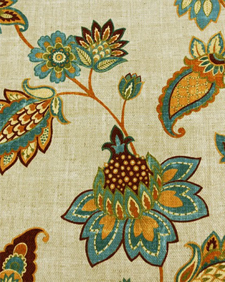 Cello Teal - Regular (Webp) Cello - Teal Custom Curtains - Image 1