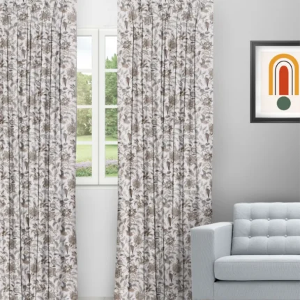 Curtains | Chelsea Floral Earth - Curtain (Webp) | Curtain Avenue