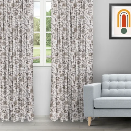 Ripple Fold Drapes | Chelsea Floral Earth - Ripple Fold image | Curtain Avenue