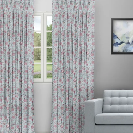 Curtains | Chelsea Floral Mauve - Curtain (Webp) | Curtain Avenue
