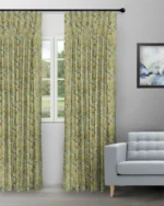 Chelsea Floral - Olive Custom Curtains