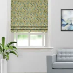 Chelsea Floral - Olive Roman Shades