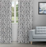 Chelsea Floral - Pine Color Ripple Fold Drapes