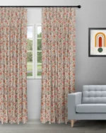 Chelsea Floral - Spice Custom Curtains