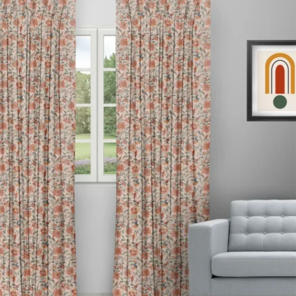Curtains | Chelsea Floral Spice - Curtain (Webp) | Curtain Avenue