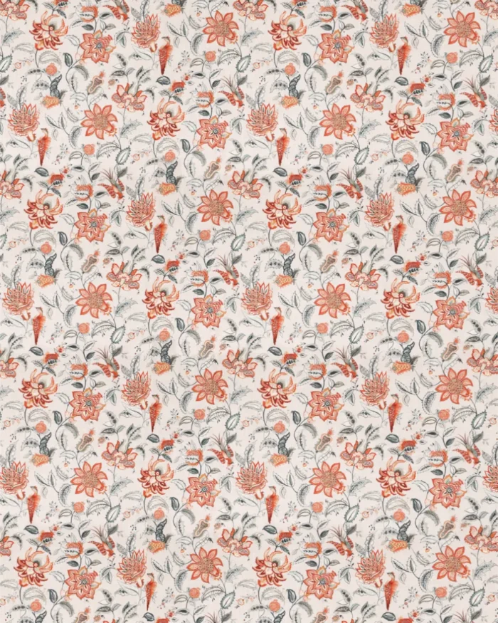 Chelsea Floral - Spice Color Roman Shades - Image 3